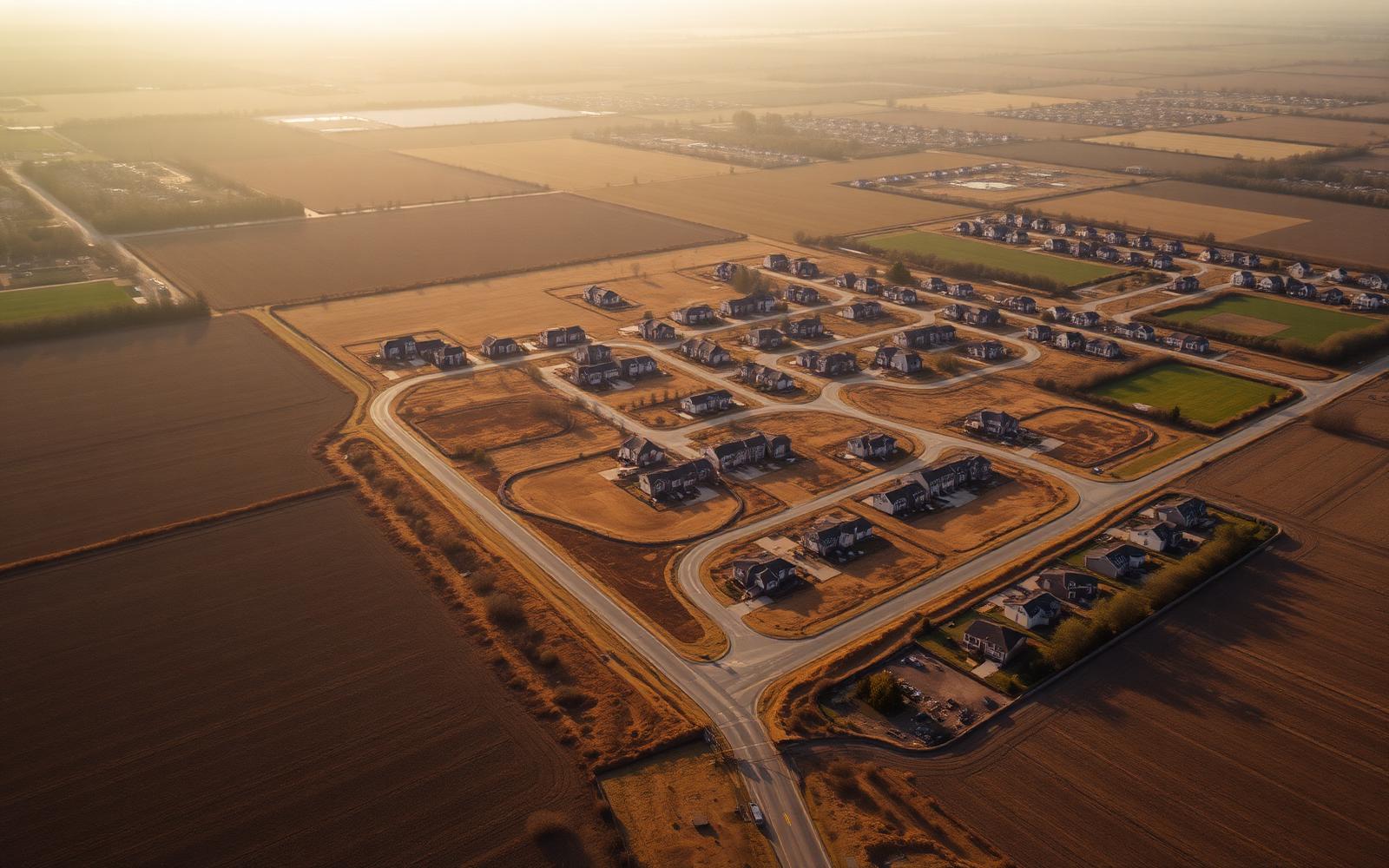 Aerial view of Placeholder Project One in Northern Utah